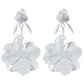 E188 Exaggerated geometric flower earrings metal indifferent niche design personality three-dimensional earrings