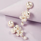 E8291 Dongdaemun Sweet Temperament Long Earring Fashion Imitation Pearl Grape String Earrings
