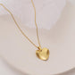 Retro Irregular Geometric Necklace Women's Heart Shape Love Clavicle Chain