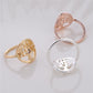 Exclusively for explosive style hollow tree ring female circle banyan tree plant ring ring small fresh women's jewelry