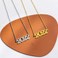 Personalized Fashion Year Necklace Stainless Steel Hollow Number Necklace