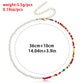 Jewelry Bohemian imitation pearl mixed color colorful rice bead necklace female hand-woven necklace