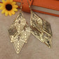 Baroque Hollow Rhombus Multi-layered Earrings For Women Earrings