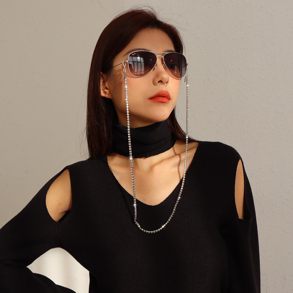 EC4 creative accessories diamond claw chain light luxury hanging neck mask chain simple anti-lost glasses chain women