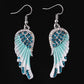 Fashion Women's Angel Wings Rhinestone Wings Mid-Long Pendant Earrings Simple Earrings First Jewelry