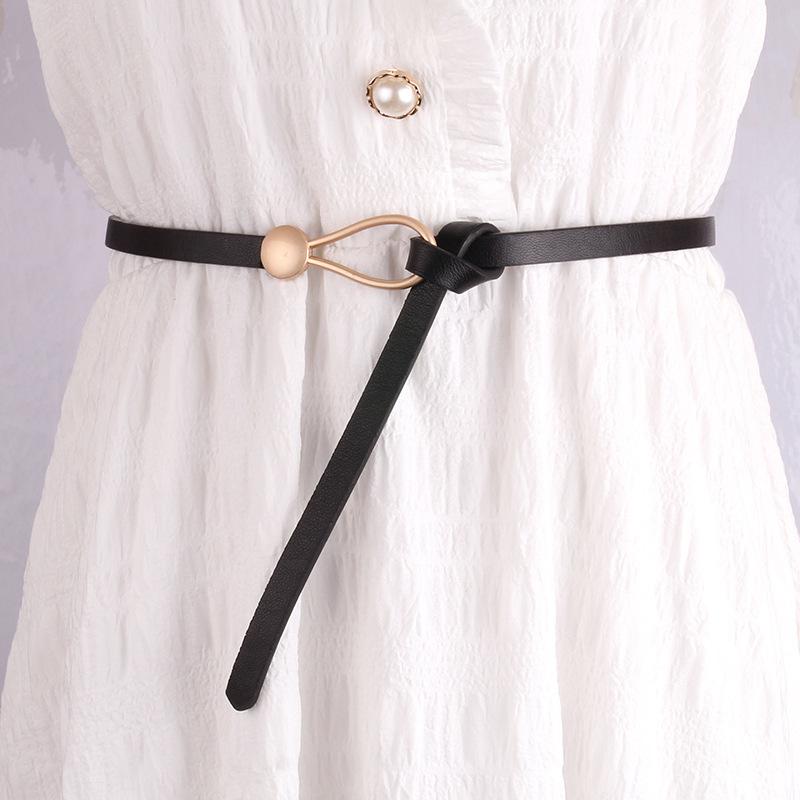 Fashion Thin Belt Ladies Matching Skirt Versatile Decorative Dress Shirt Small Belt