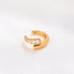 ins niche design French style hole-free ear clip fashion retro personality temperament zircon C-shaped ear bone clip