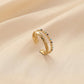Fashionable simple and lovely color tone dripping oil stainless steel open ring female all-match personalized titanium steel ring