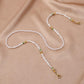 Fashion heart-shaped pearl glasses chain retro flower beaded color matching mask chain temperament love necklace
