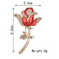 Rose Crystal Brooch Temperament Ladies Coat Jewelry Wedding Bridal Corsage