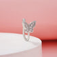 Butterfly Non-Perforated Nose Clip Fashion Personality Copper Inlaid Zircon U-shaped False Nose Ring Nose Decoration Piercing Jewelry