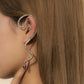 Jewelry Retro Smart Diamond-studded Snake-shaped Earrings Women's Design Trendy Geometric Earbone Clip Earrings