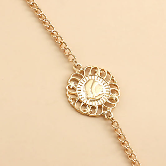 Jewelry retro exaggerated sexy street style body chain tassel multi-layer coin leg chain female