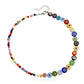 Jewelry Couple Fashion Beaded Clavicle Chain Summer Fresh Necklace Glass Rainbow Flower Necklace