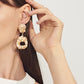 Jewelry Personality Exaggerated Creative Metal Shell Earrings Women's Geometric Irregular Stud Earrings Trend Earrings