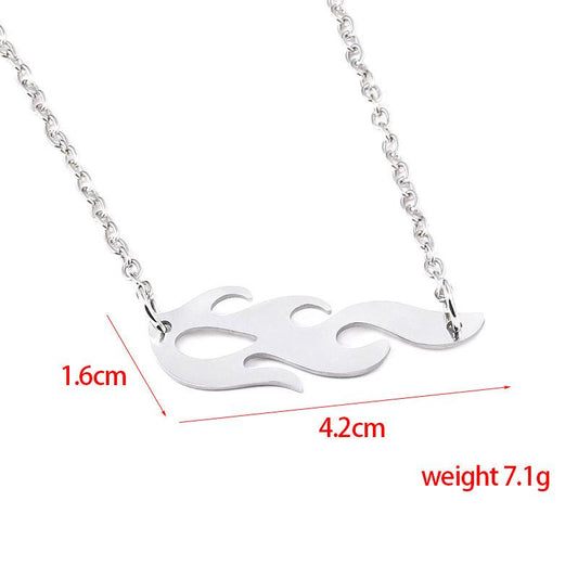 Fashion atmosphere ladies flame earrings alloy white K