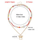 Jewelry Retro Metal Three-dimensional Butterfly Beads Necklace Women's Versatile Beaded Woven Pearl Necklace