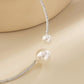 Jewelry Personality Imitation Pearl Geometric Opening Necklace Necklace Niche Design Sense Micro Diamond Necklace