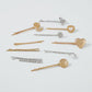 F395 Simple geometric hair clip rose love pearl bangs clip sweet side clip set