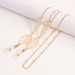 Mask hanging chain glasses chain love five-pointed star butterfly mask chain leaf metal glasses chain