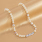 Jewelry Holiday Beaded Alphabet Necklace Women Bohemian Colorful Acrylic Single Layer Necklace