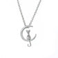 Jewelry Cute Moon Kitten Necklace Female Pendant Clavicle Chain