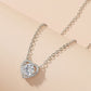 Internet celebrity with the same zircon heart earrings necklace simple cold peach heart earrings fashion trend jewelry