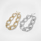 Jewelry personality exaggerated hip-hop glossy frosted necklace female punk alloy thick chain necklace