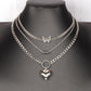 Butterfly Necklace Women's Light Luxury Niche Design Sense Clavicle Chain Year Net Red Necklace Accessories Temperament