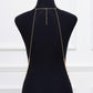 Fashion Exaggerated Multilayer Tassel Pearl Body Chain Necklace