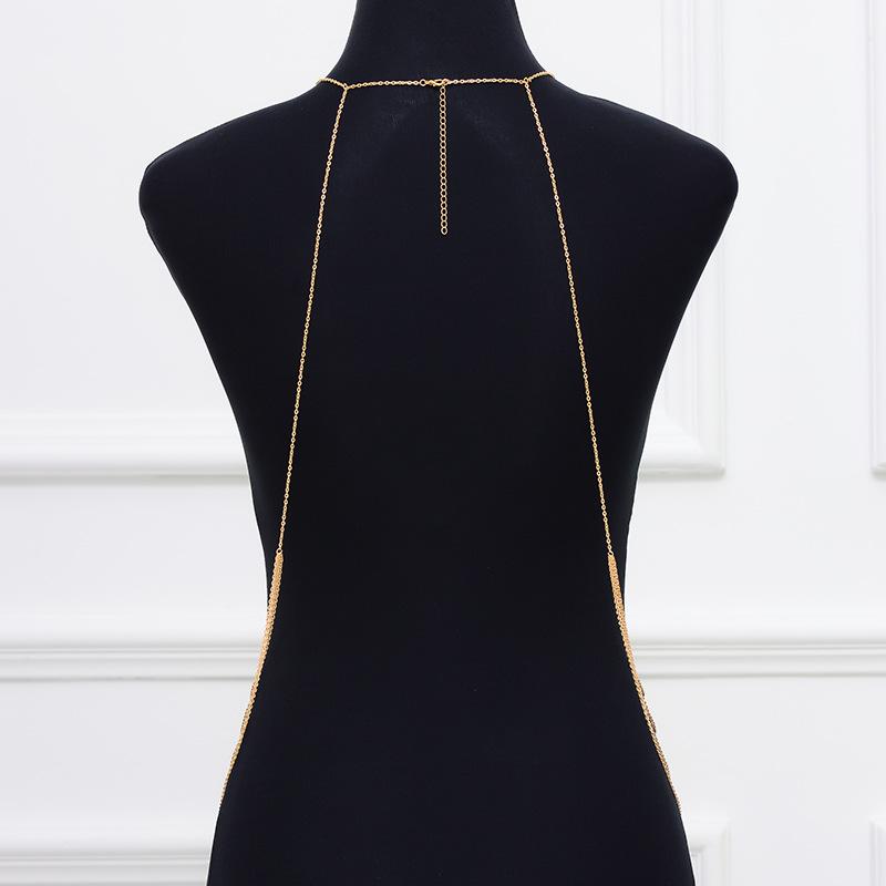 Fashion Exaggerated Multilayer Tassel Pearl Body Chain Necklace