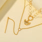 Jewelry Personality Mesh Chain Love Angel Wings Clavicle Necklace Fashion Multilayer Tassel Necklace