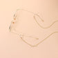 Jewelry English alphabet necklace glasses chain two-piece set versatile personality trend fashion accessories female