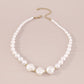 N1266 Irregular Pearl Necklace French Style Light Luxury Fragrance Necklace Atmospheric Short Clavicle Necklace