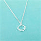 Necklace Simple Fashion Personality Planet Clavicle Chain Globe Pendant Necklace