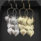 Fashionable Three-dimensional Pattern Petal Metal Sequin Ladies Earrings Earrings Earrings Stud Jewelry