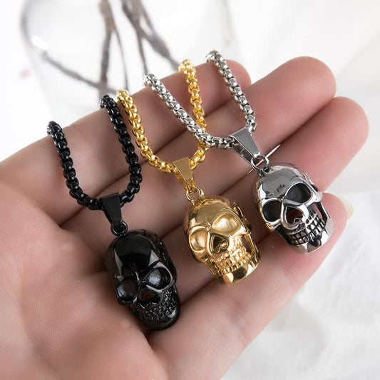 Explosive Punk Pendant Necklace Men's Non-mainstream Exaggerated Personality Skull Fashion Fashion Jewelry
