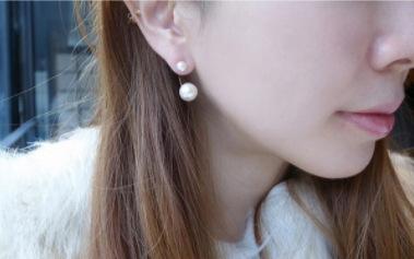 Star Jewelry Double Shell Pearl Stud Earrings Simple Pearl Earrings Classic Jewelry