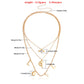 Fashion Jewelry Punk Clavicle Chain Exaggerated LOVE Letter Necklace Diamond Love Clavicle Chain Necklace Female
