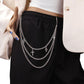 Hip-hop punk diamond-encrusted cross accessories ins fashion multi-layer metal trouser chain