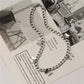 Ins multiple titanium steel butterfly necklace women's trendy temperament niche design indifferent collarbone chain
