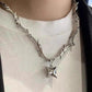 Jewelry ins creative thorns iron thorn flame clavicle chain necklace hip-hop sweater necklace