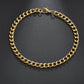 Accessories Personalized Gold Aluminum Chain Bracelet Popular Thick Chain Bracelet Hip Hop Trendy Bracelet Jewelry