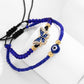 Jewelry Simple Eyes Beaded Hand Decoration Creative Blue Woven Adjustable Butterfly Bracelet Women