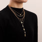 Jewelry trend multi-layer long tassel LOVE letter pendant necklace female sweater chain high-end sense