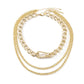 Jewelry Punk Geometric Thick Chain Clavicle Necklace Female Hip Hop Trend Metal Keychain Necklace