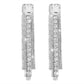 E1599 Light luxury temperament rhinestone tassel earrings exaggerated claw chain net red long fashion earrings women