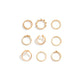 Jewelry Personality Diamond Astral Ring Set Ring Fashion Retro Open Index Finger Knuckle Ring