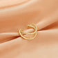 Retro gold geometric ear clip female ins simple fashion niche design no ear piercing ear bone clip earrings