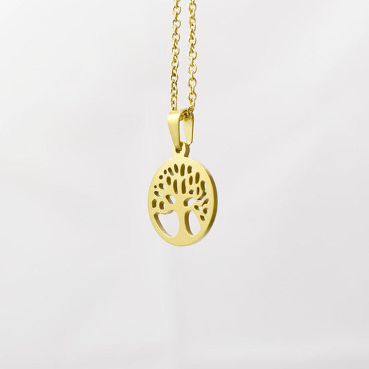 Personalized titanium steel tree of life necklace for women